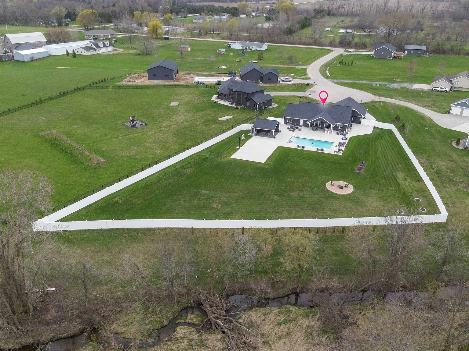 Aerial of property